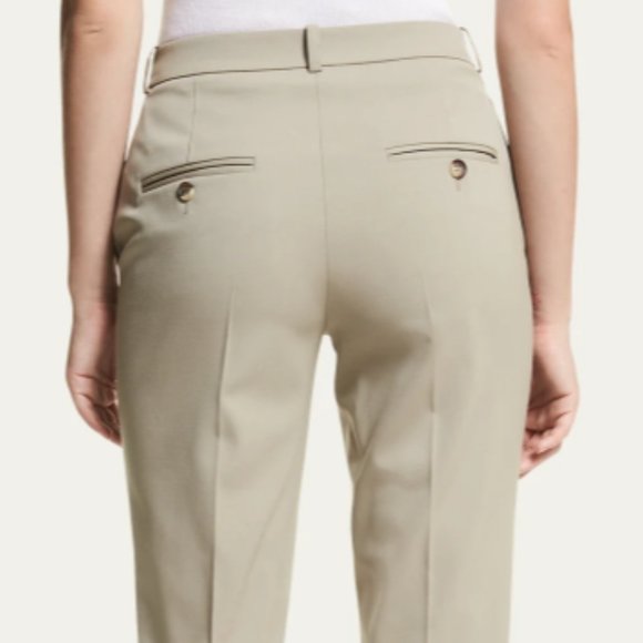 NWOT Michael Kors Wool Blend Rare Side Button Straight Leg Dress Pants - Picture 2 of 11